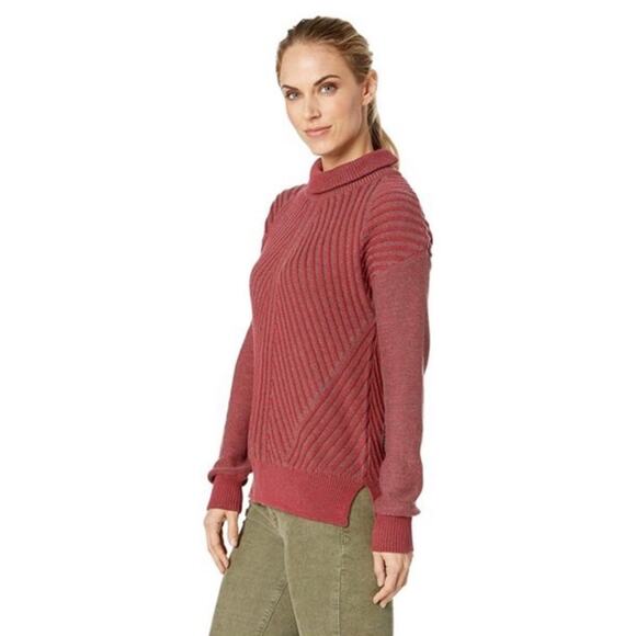 prAna Maroon Red Sentiment Turtleneck Sweater Size S - Picture 5 of 12